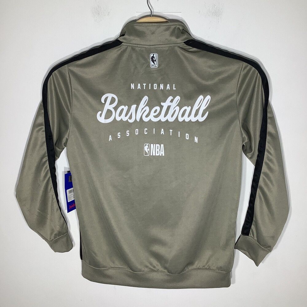 NBA Mens Remember When Track Jacket Tan Size Medium NWT‎